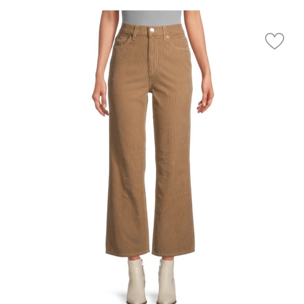 Kick-Flare Cropped Corduroy Jeans